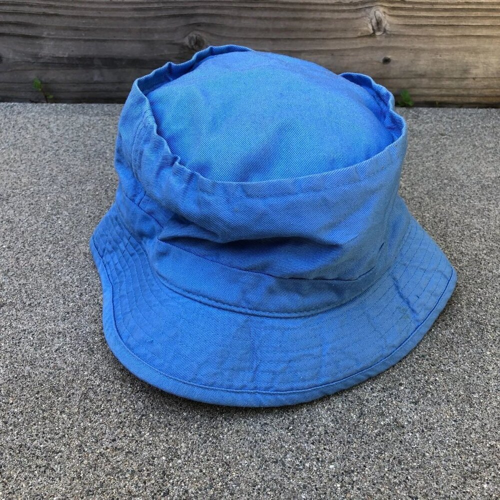 Vintage MAGIC HEADWEAR Bucket Hat Men's S/M Baby Blue Cap Polyester Cotton​​​